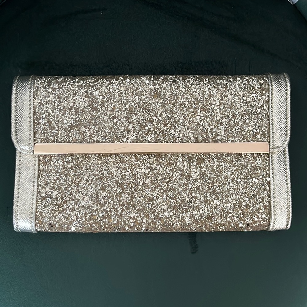 Sequin Gold Clutch